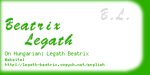 beatrix legath business card